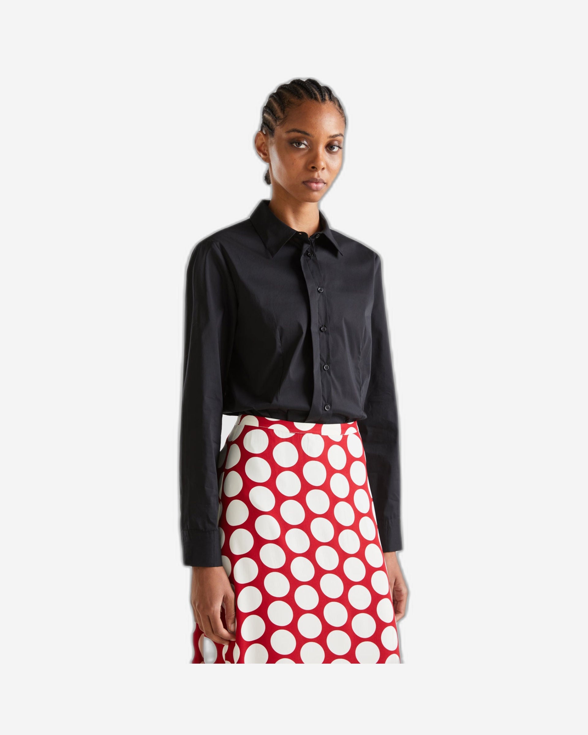 قميص من مزيج القطن المطاطي