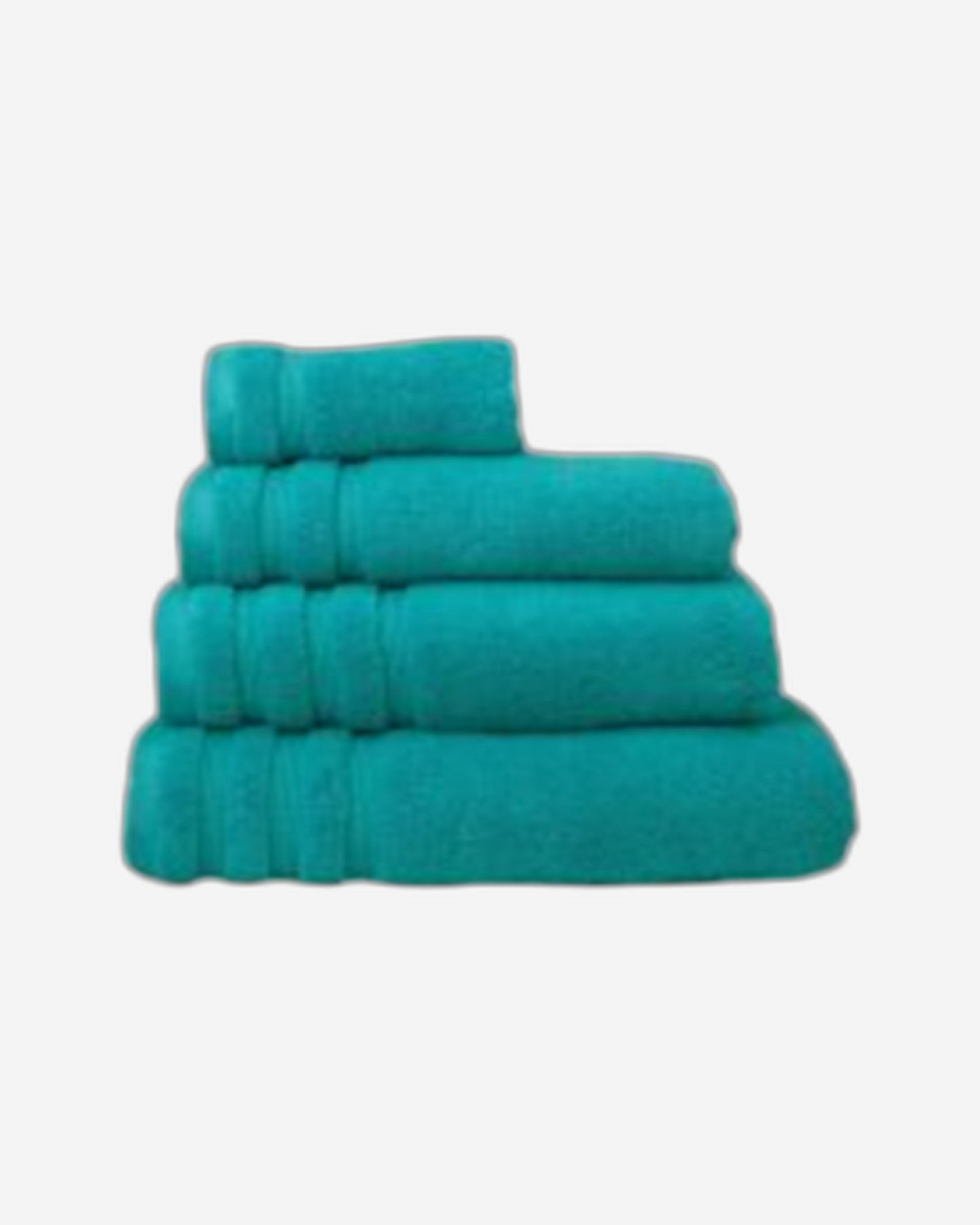 مجموعة مناشف الحمام "Zero Twist" من Linen Obsession باللون الأخضر المزرق