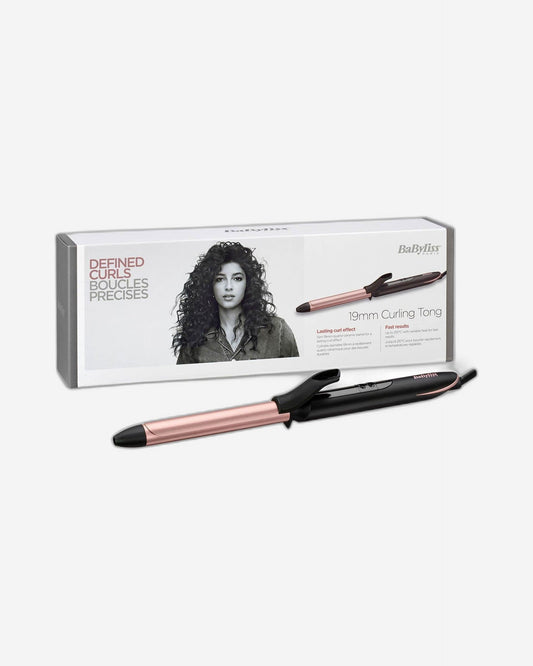 BaByliss مكواة تجعيد الشعر 19 ملم مع أسطوانة تجعيد دقيقة