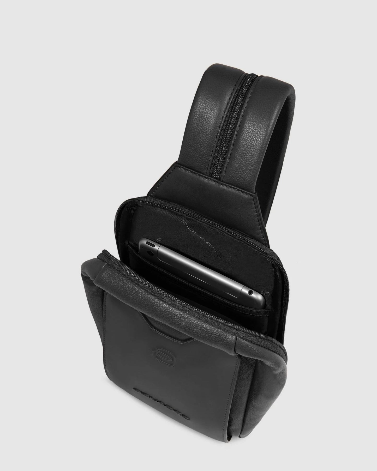 Piquadro S142 Ael Convertible Sling Backpack Black