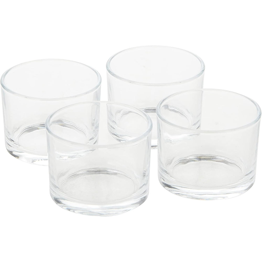 مجموعة تقديم دائرية من الأردواز من كوزين آرت مع 4 أوعية زجاجية