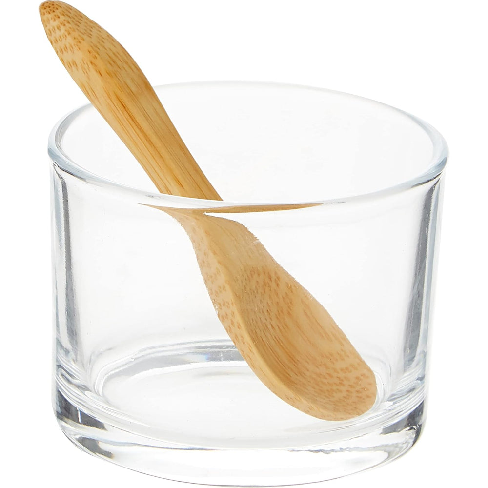 مجموعة تقديم دائرية من الأردواز من كوزين آرت مع 4 أوعية زجاجية