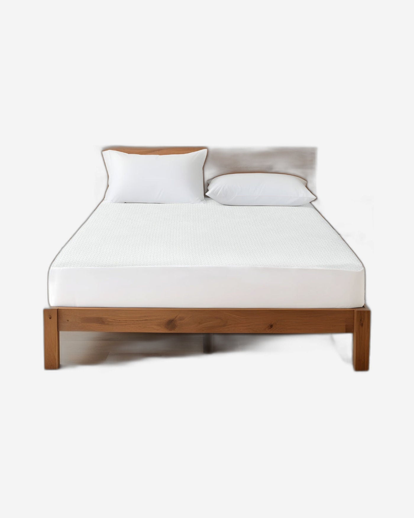 واقي مرتبة مقاوم للماء من القطن المنزلي، أبيض