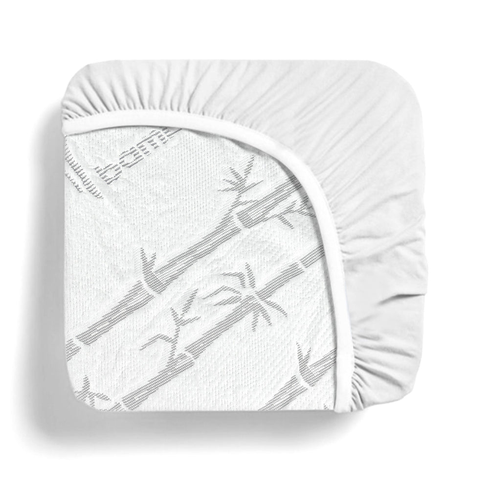 Cotton Home Bamboo Grey Waterproof Mattress Protector