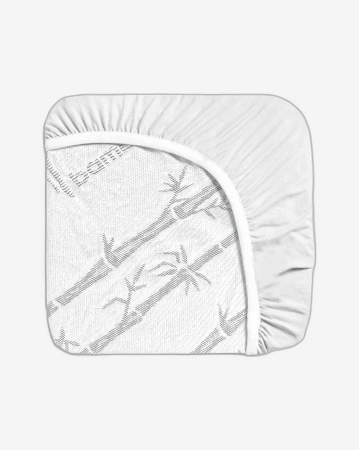 واقي مرتبة مقاوم للماء من القطن المنزلي بامبو رمادي اللون