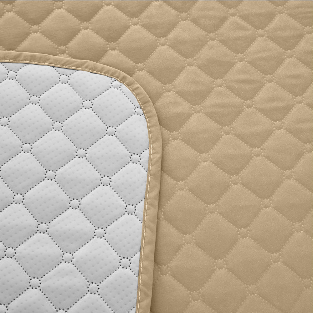 واقي أريكة مبطن بريميوم من القطن المنزلي لشخصين