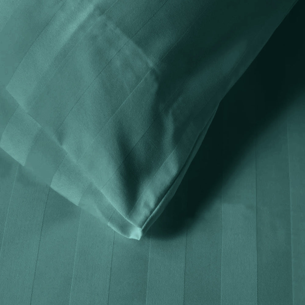 طقم غطاء لحاف قطني فاخر مخطط من 6 قطع من Cotton Home مقاس 220×240 سم