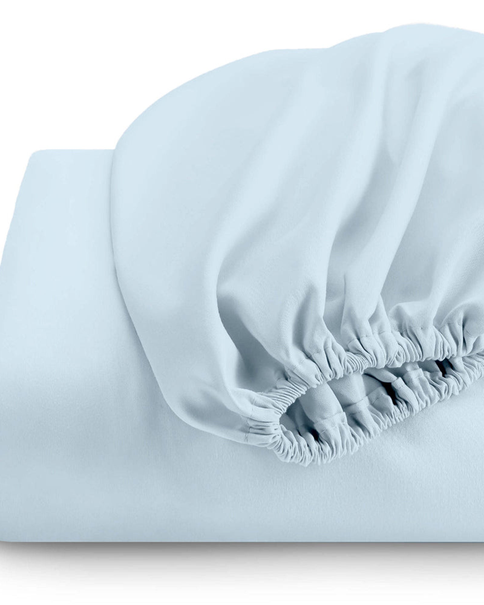 ملاءة سرير قطنية منزلية قطعة واحدة فائقة النعومة باللون الأزرق السماوي