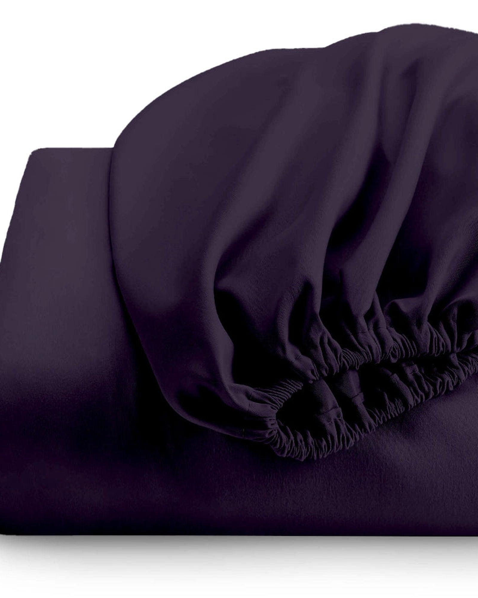 ملاءة سرير قطنية منزلية فائقة النعومة، قطعة واحدة، بنفسجي