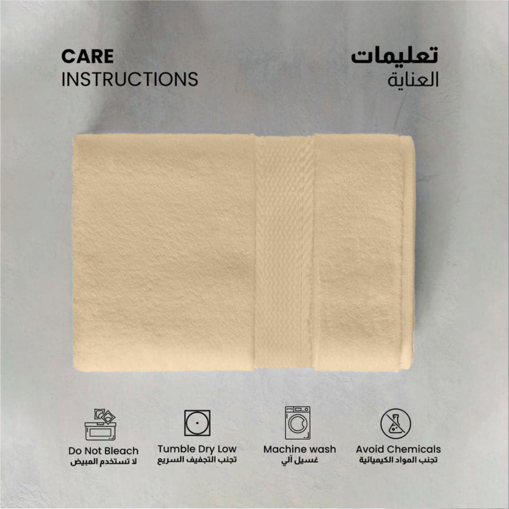 طقم مناشف قطنية فاخرة من كوتون هوم، مكون من 8 قطع: 4 مناشف للوجه (30×30 سم)، منشفتان لليدين (40×70 سم)، منشفتان للاستحمام (70×140 سم)، وزن 600 غرام/متر مربع، سريع الجفاف ومتين.