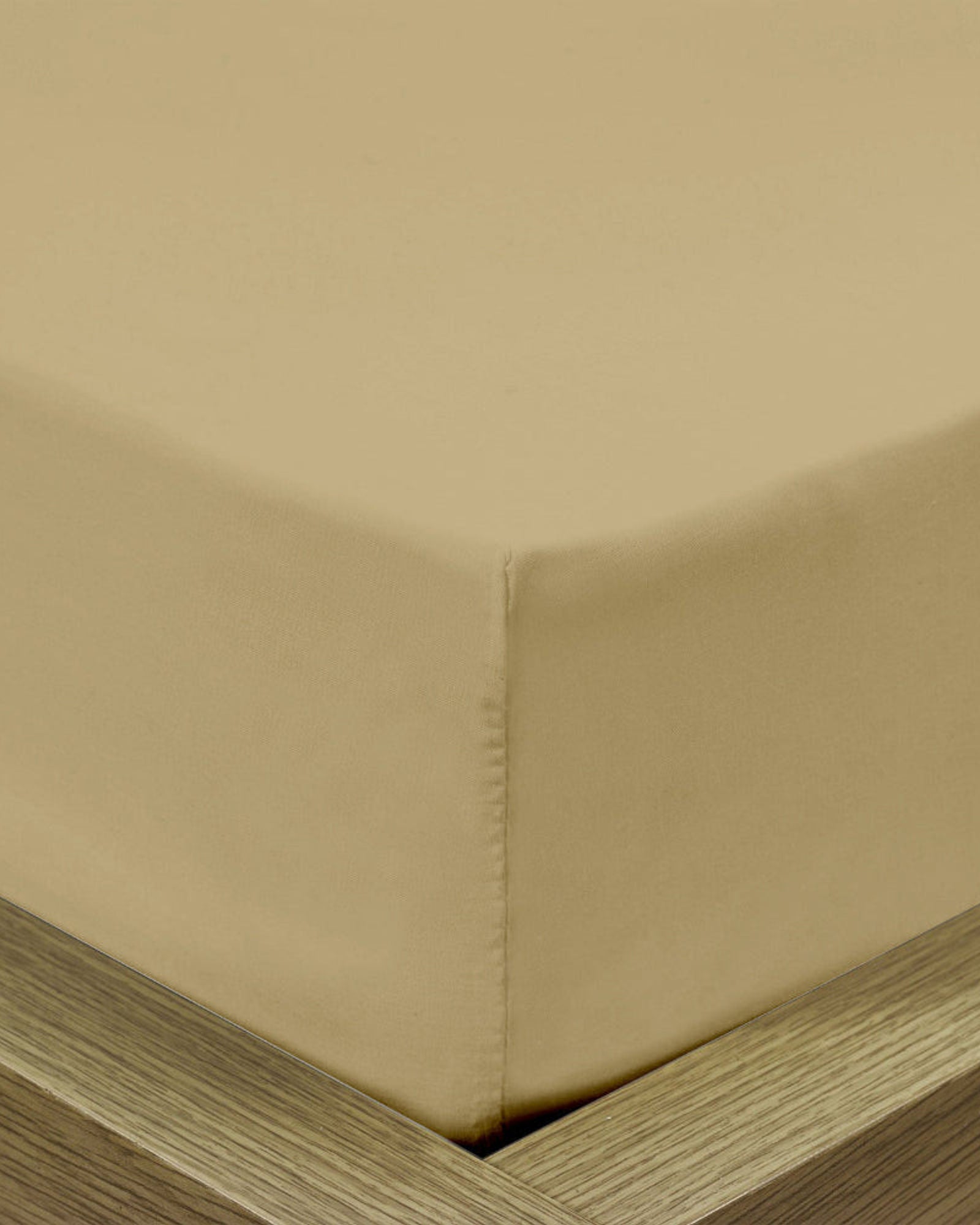 ملاءة سرير قطنية منزلية قطعة واحدة فائقة النعومة بلون الخردل