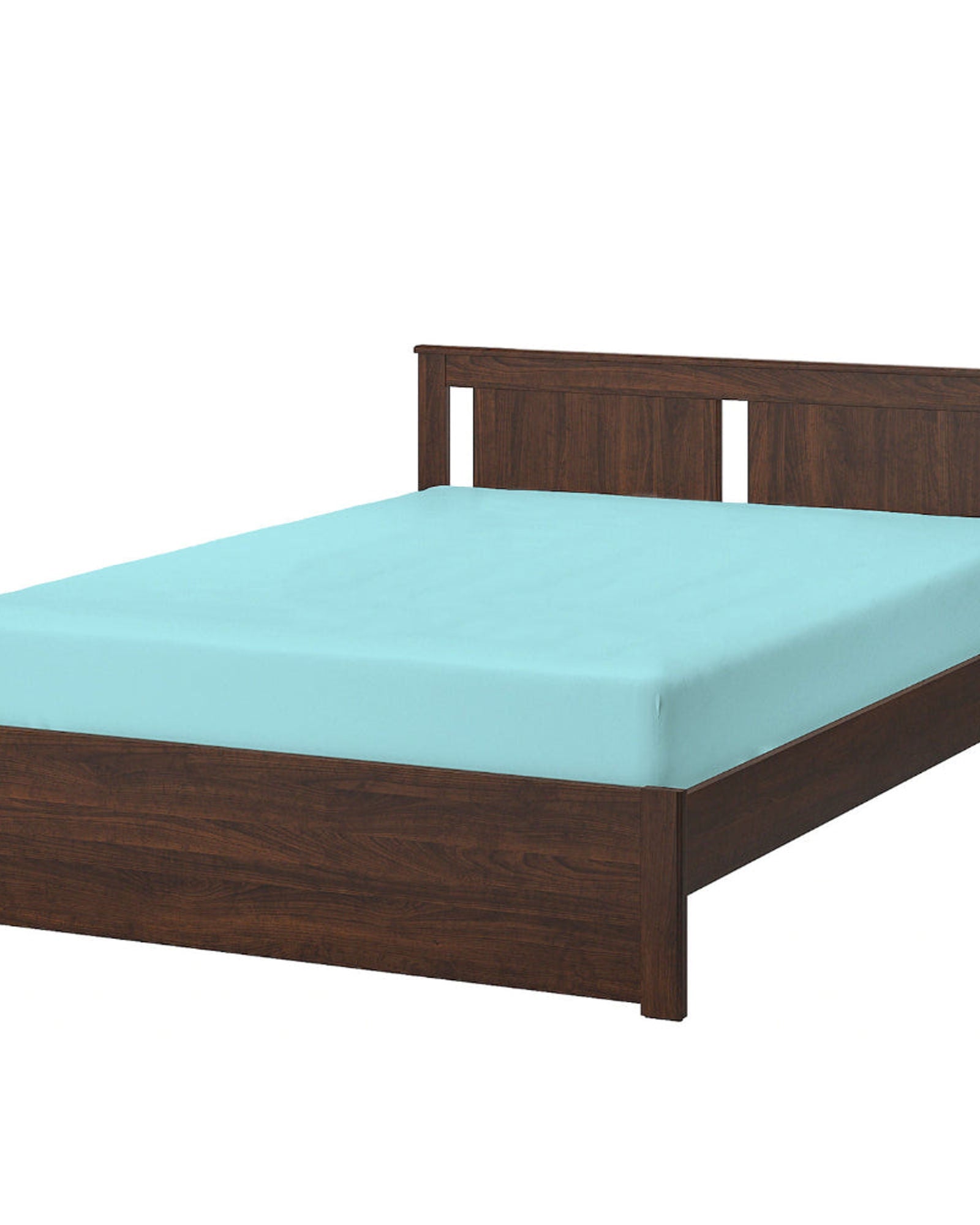 ملاءة سرير قطنية منزلية فائقة النعومة، قطعة واحدة، فيروزي