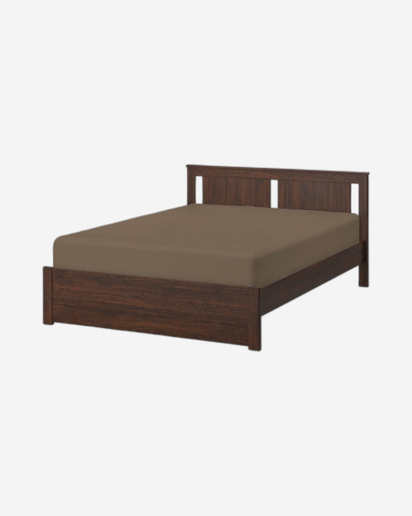 ملاءة سرير قطنية منزلية قطعة واحدة فائقة النعومة بلون الكاكي