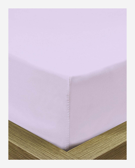 ملاءة سرير قطنية منزلية قطعة واحدة فائقة النعومة بلون أرجواني فاتح