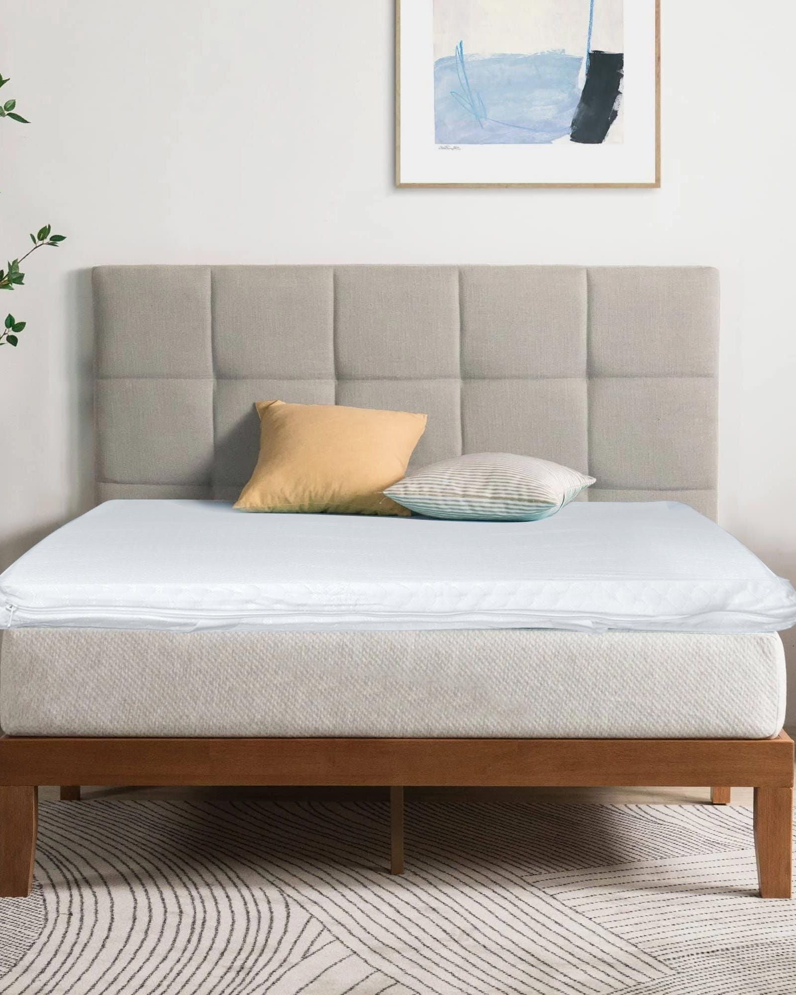 طقم لحاف مخطط من 6 قطع من Cotton Home باللون الرمادي