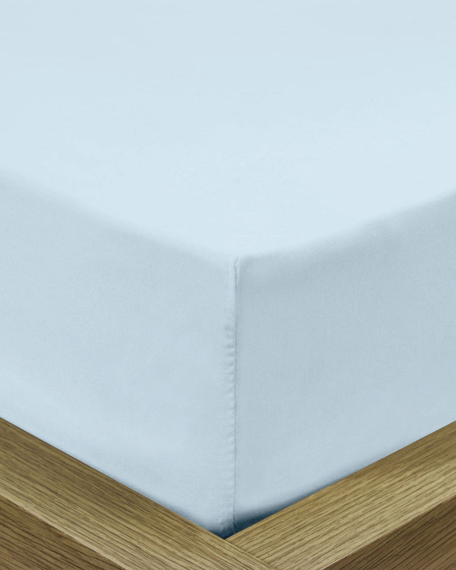 ملاءة سرير قطنية منزلية قطعة واحدة فائقة النعومة باللون الأزرق السماوي