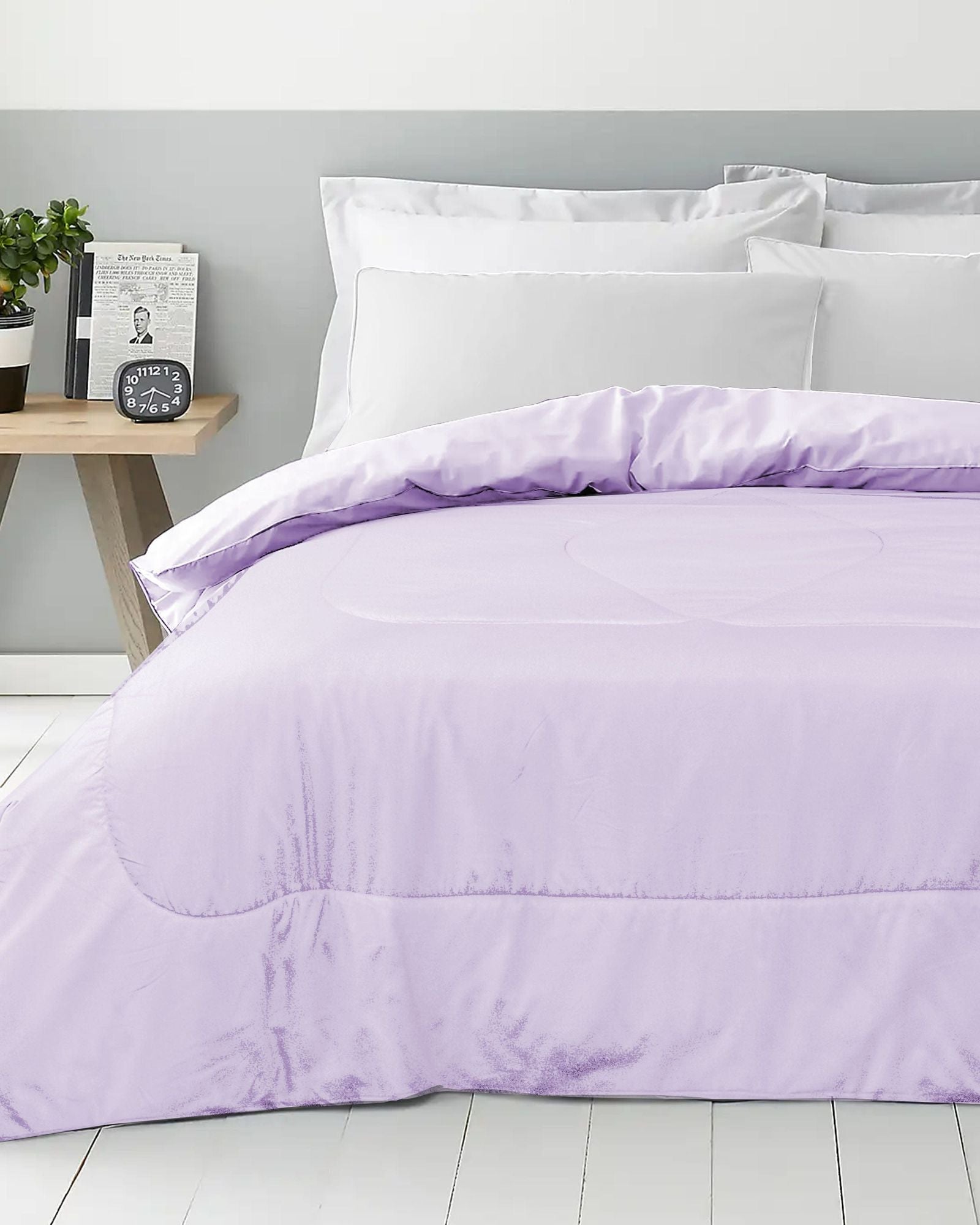 لحاف منزلي رول قطني، بنفسجي فاتح