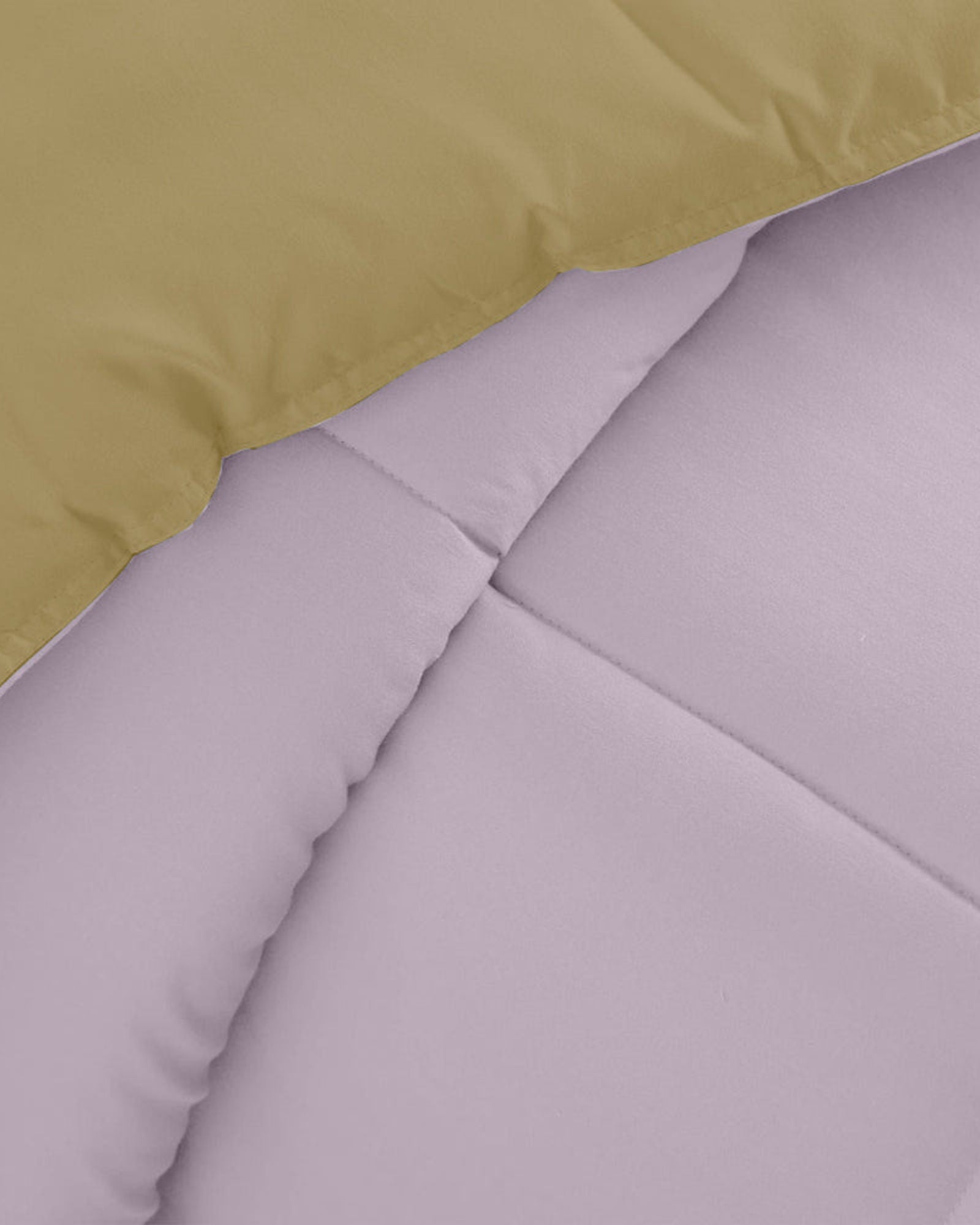 طقم لحاف قطني للكبار من 3 قطع، قابل للعكس، بنفسجي فاتح