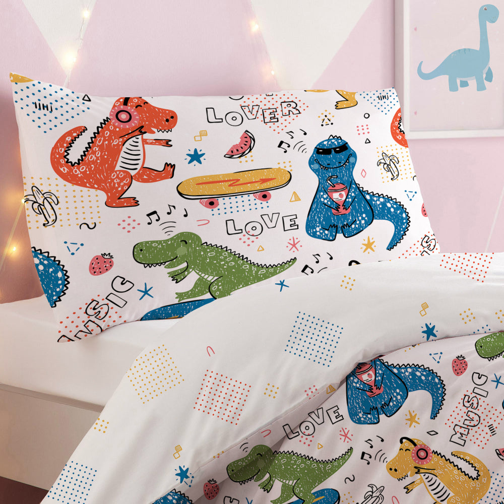 طقم لحاف مطبوع من قطعتين من القطن 100% من Cotton Home Adventure