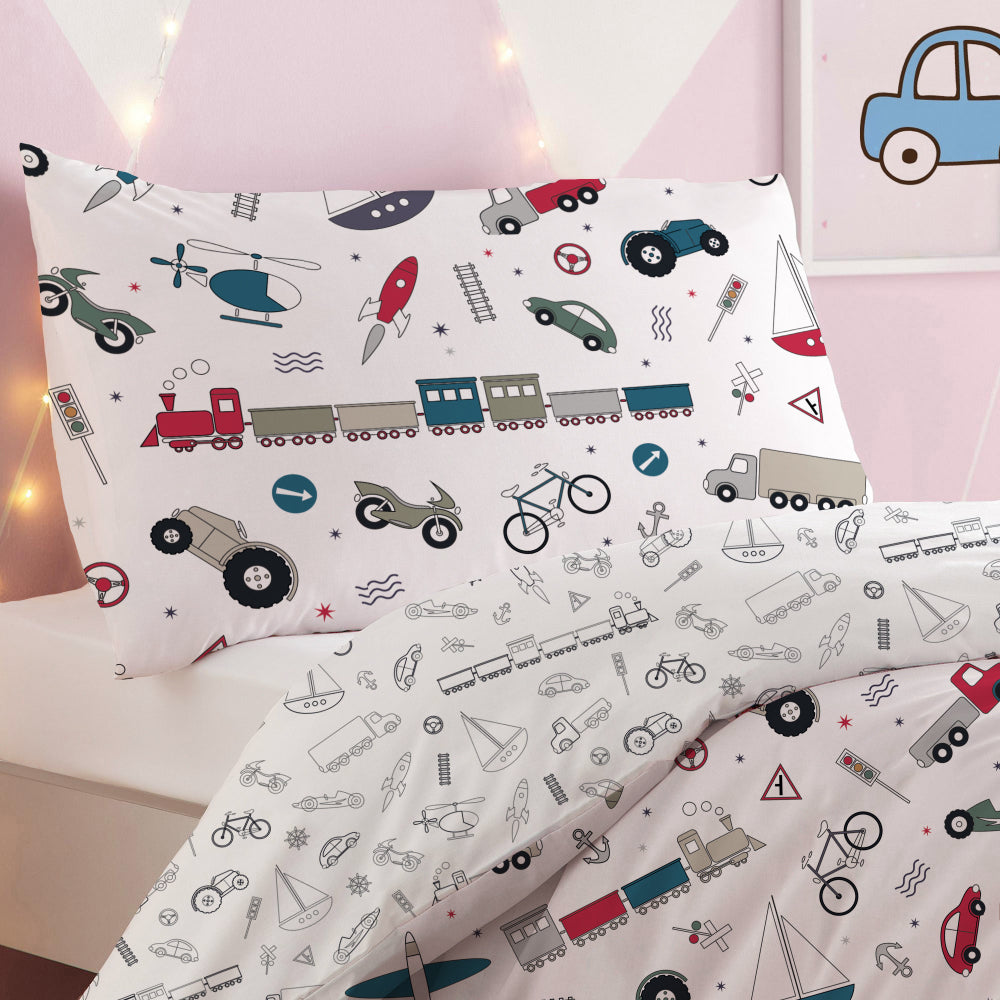 طقم لحاف مطبوع من قطعتين من القطن 100% من Cotton Home للنقل