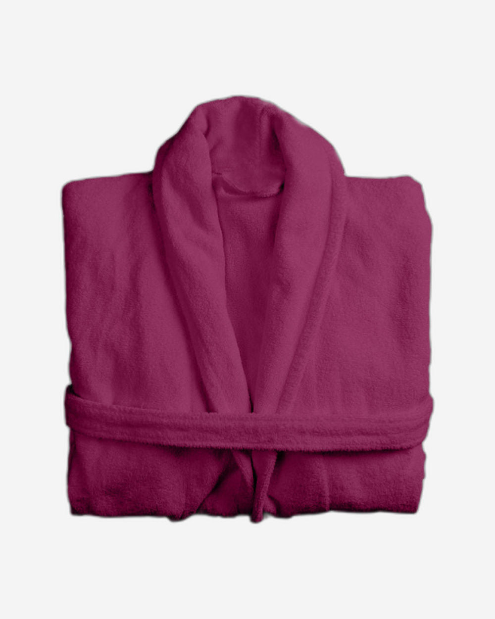 رداء حمام قطني مع جيوب - لون برغندي