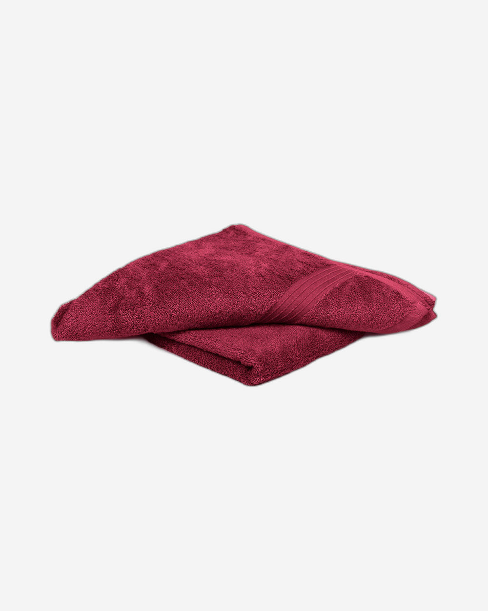 Cotton Home Bath Towel 2-piece Set Burgundy