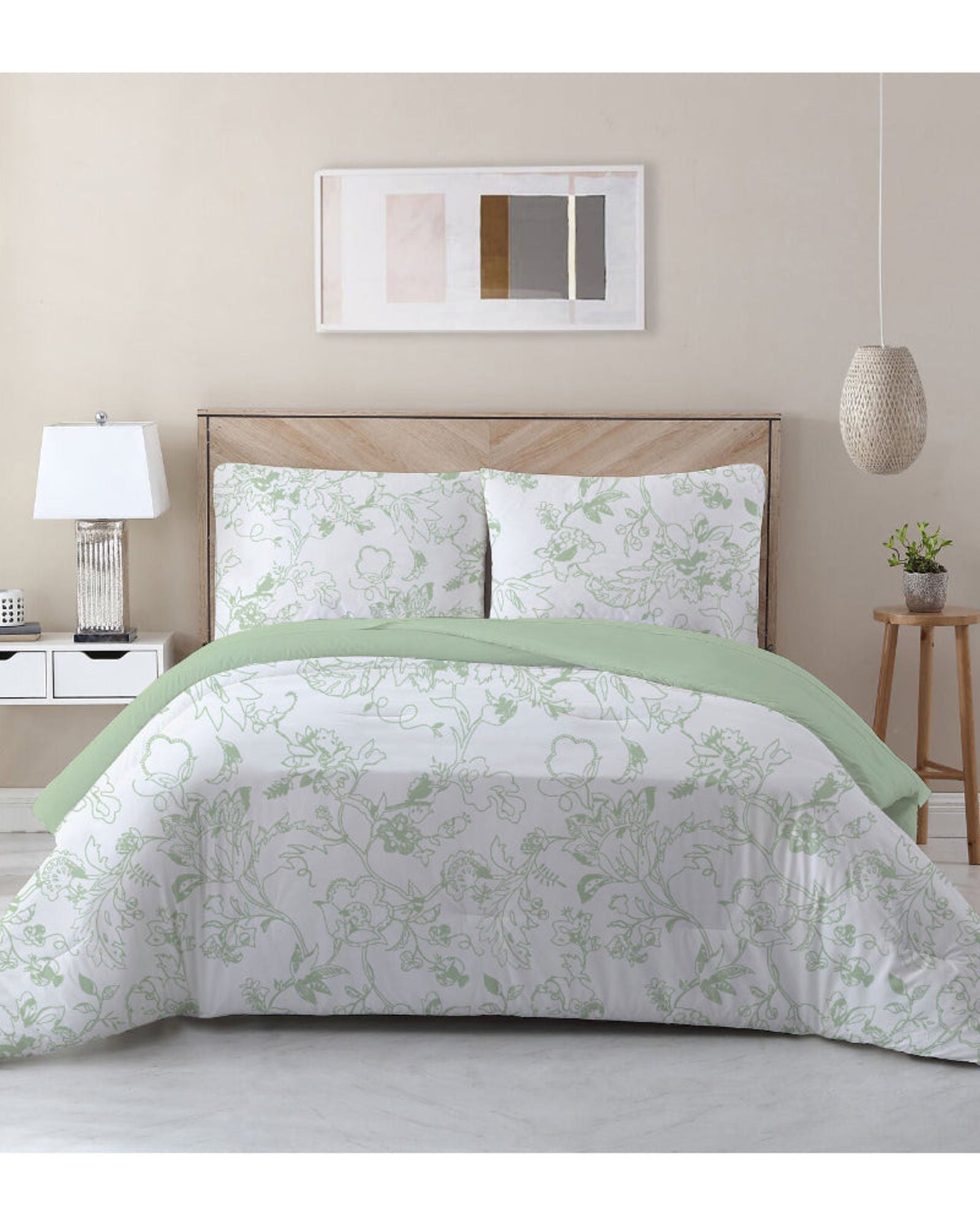 طقم لحاف مطبوع من 3 قطع من Cotton Home بتصميم منظر أحلام خيالي