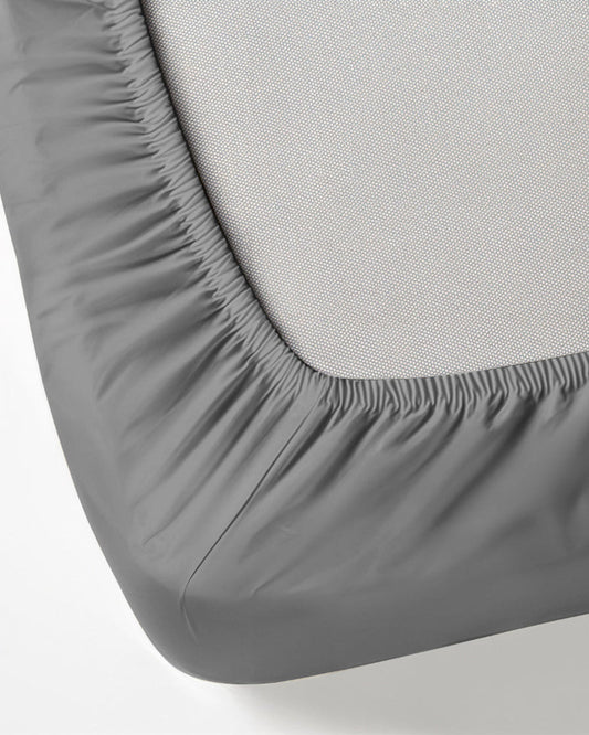 طقم ملاءات قطنية منزلية 3 قطع فائقة النعومة فضية