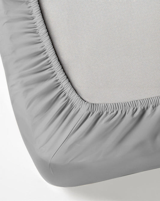 طقم ملاءات قطنية منزلية، 3 قطع، فائقة النعومة، رمادي