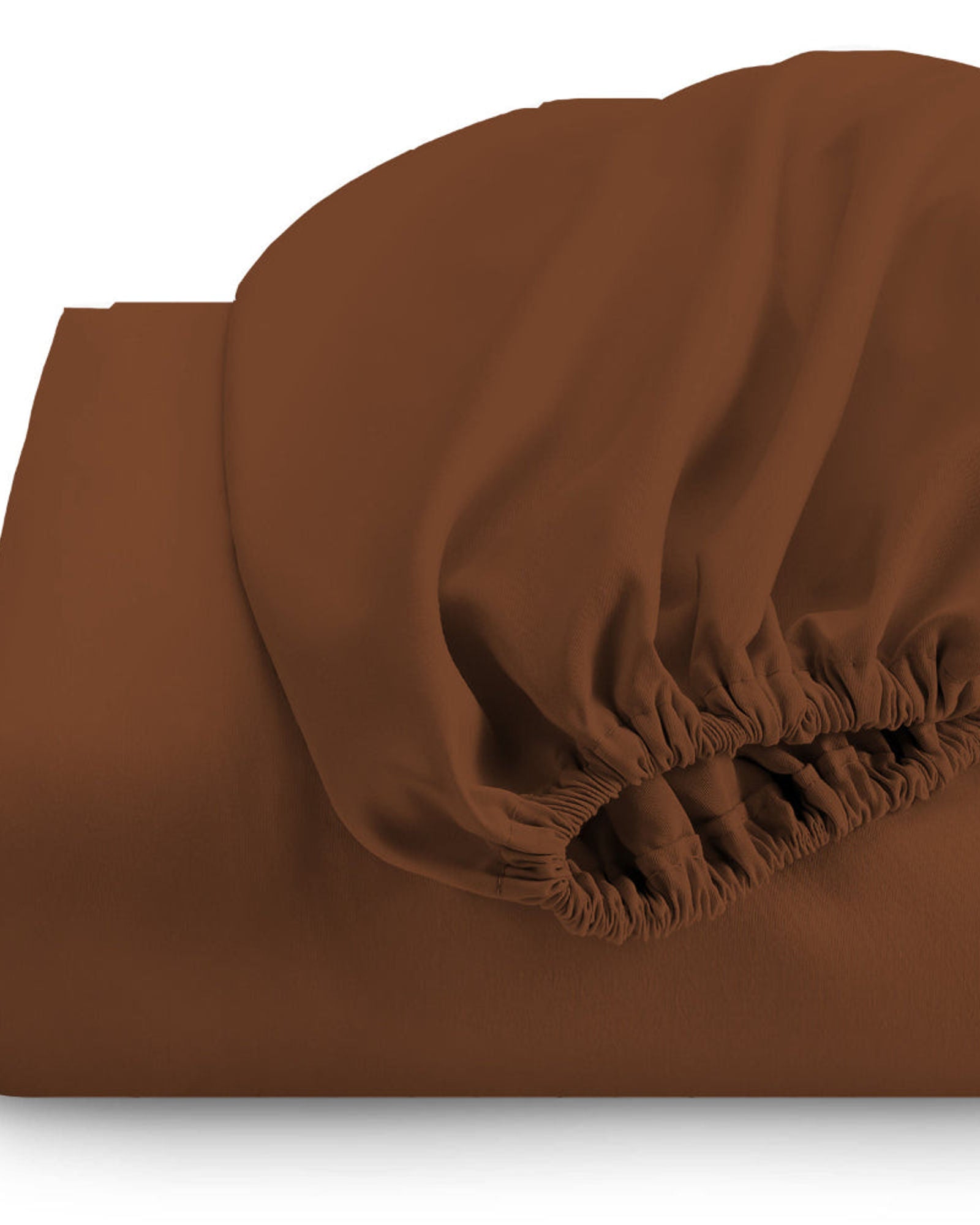 طقم ملاءات قطنية منزلية فائقة النعومة، مكون من 3 قطع، لون بني