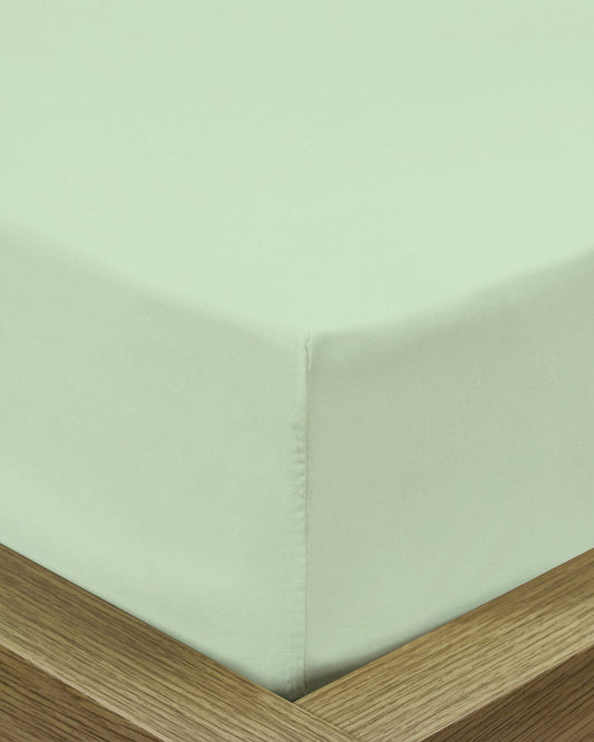 طقم ملاءات قطنية منزلية، 3 قطع، فائقة النعومة، لون أخضر نعناعي