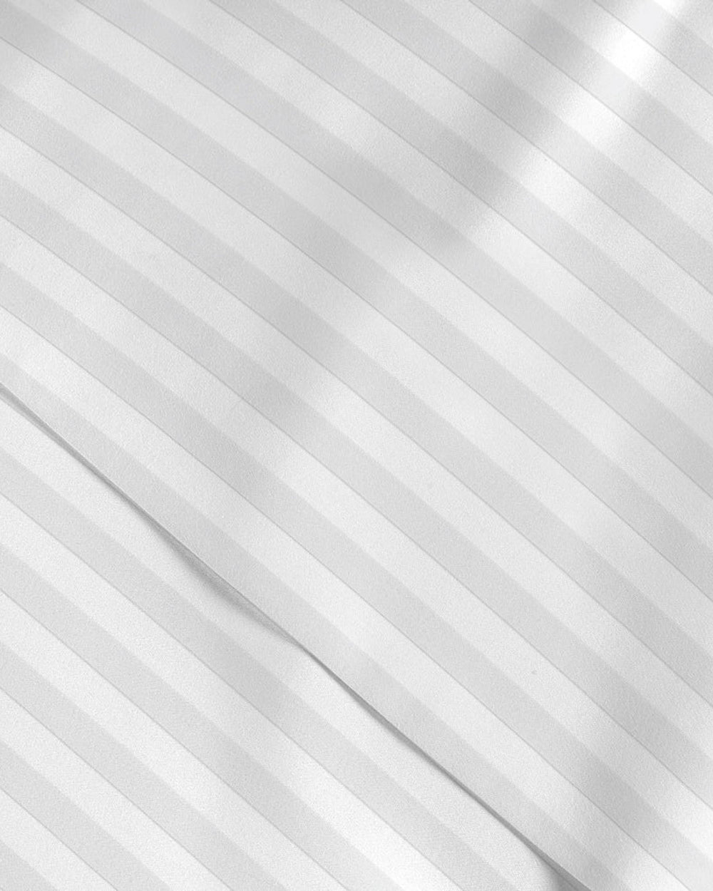 طقم غطاء لحاف مخطط من القطن المنزلي مكون من 6 قطع باللون الأبيض