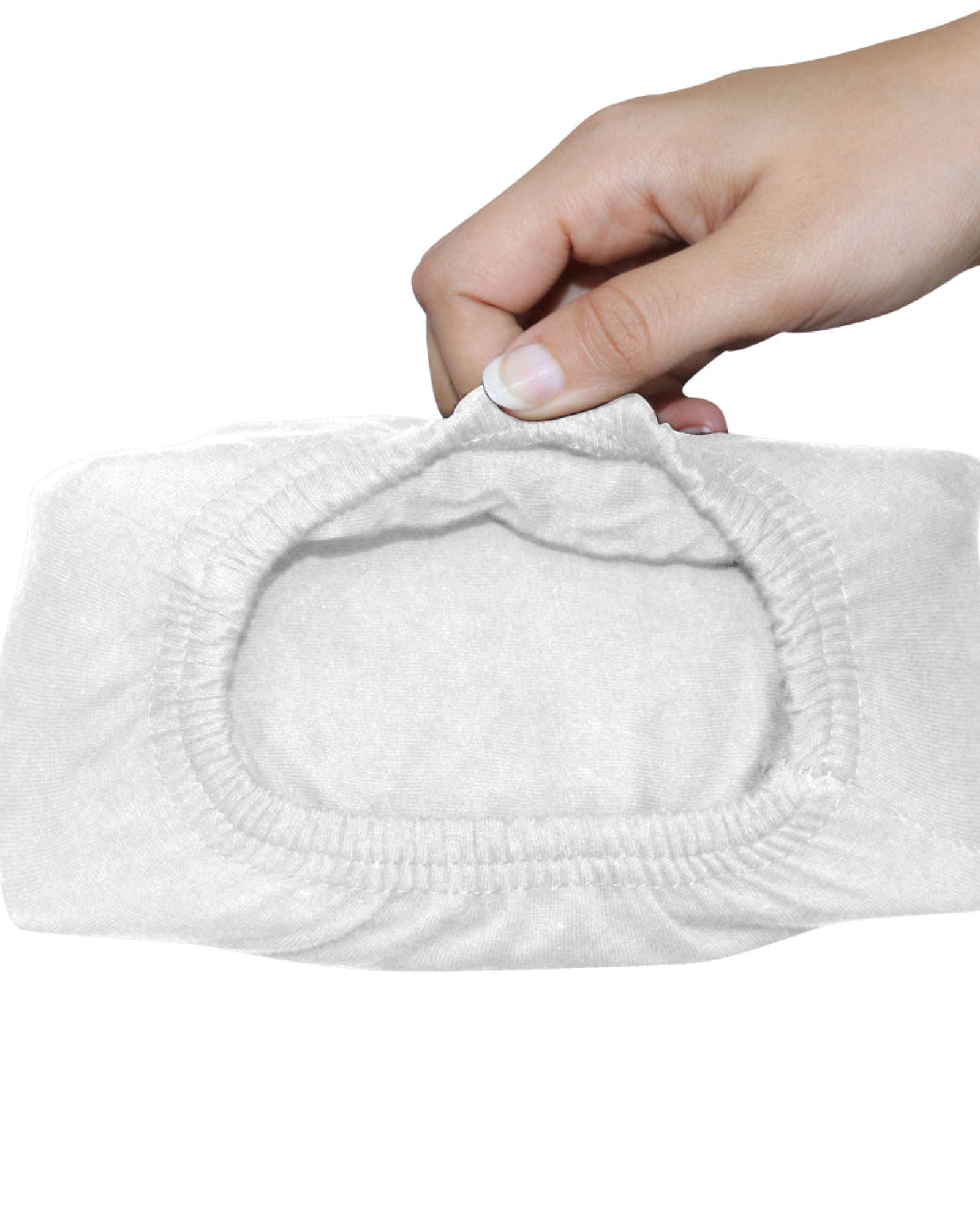 ملاءة سرير قطنية منزلية من قطعة واحدة باللون الأبيض