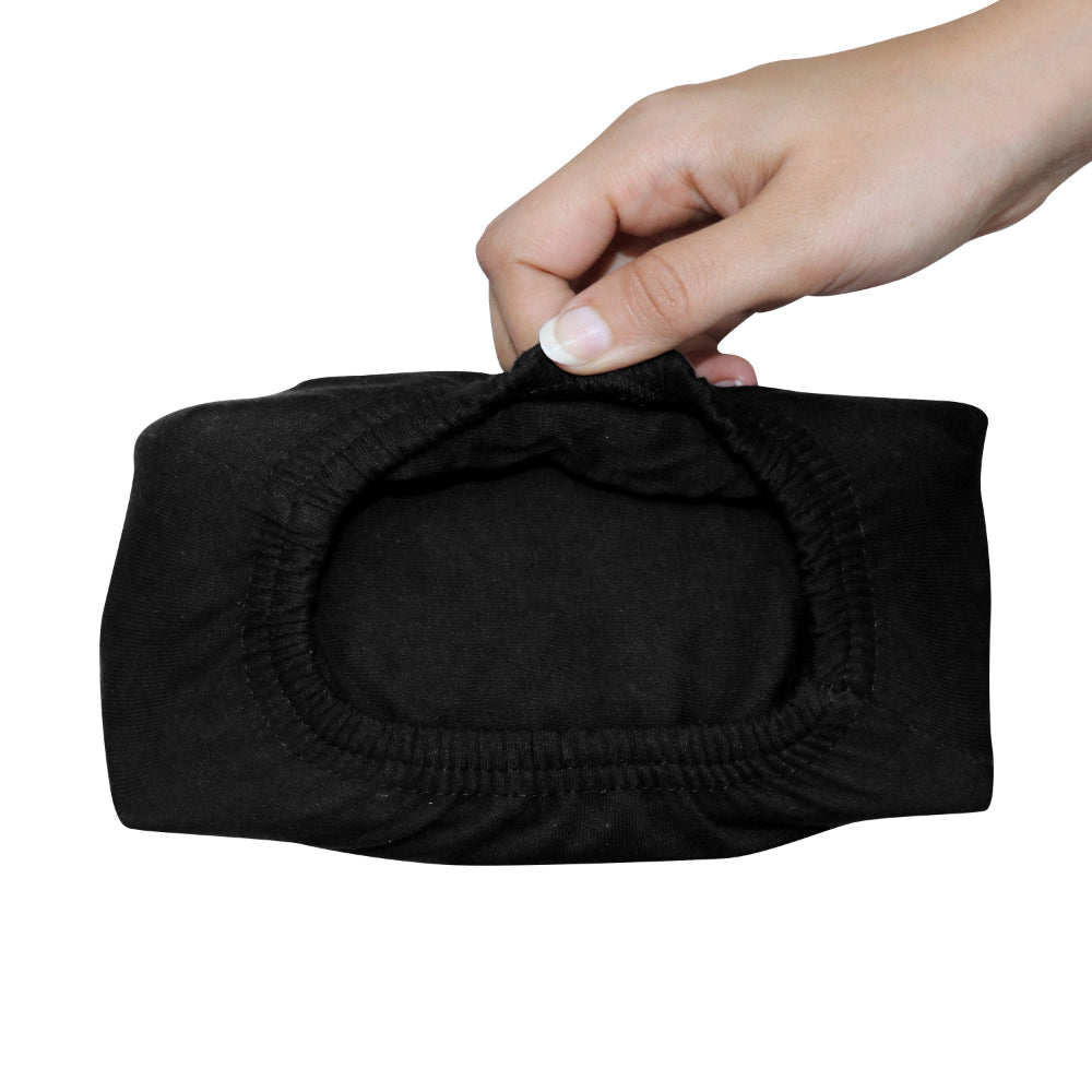 ملاءة سرير قطنية منزلية من قطعة واحدة باللون الأسود