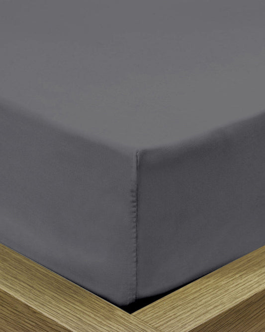 ملاءة سرير قطنية منزلية فائقة النعومة، قطعة واحدة، فضية