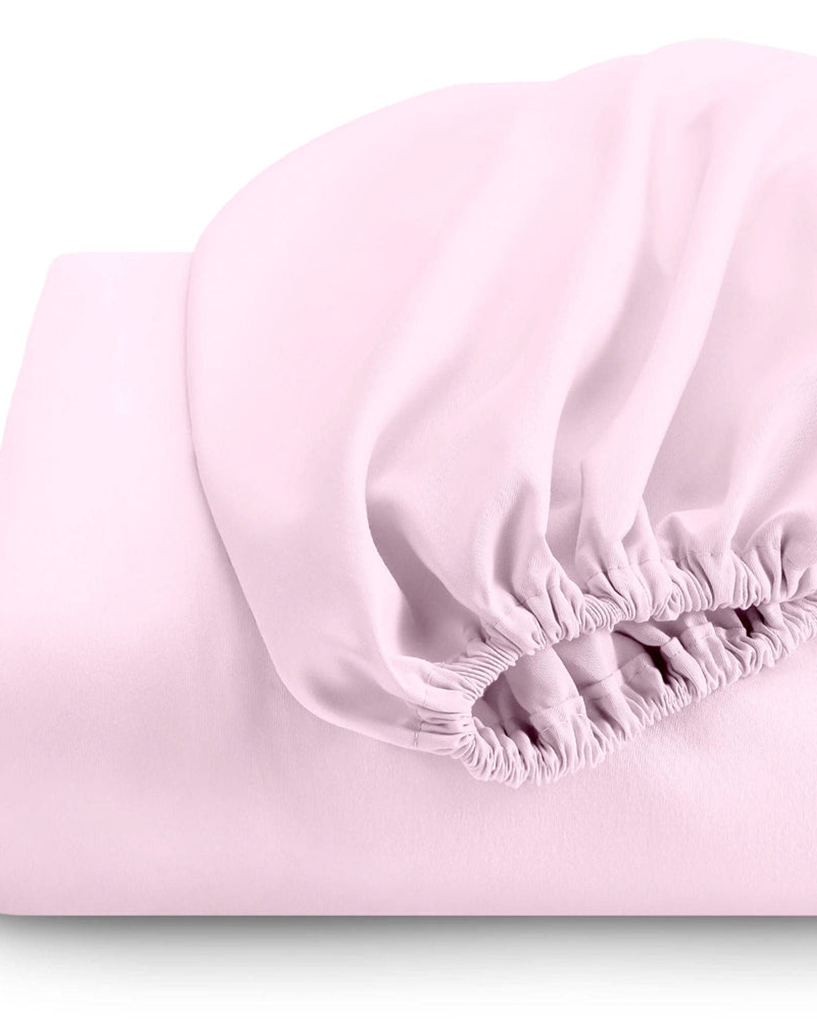 ملاءة سرير قطنية منزلية قطعة واحدة فائقة النعومة باللون الوردي
