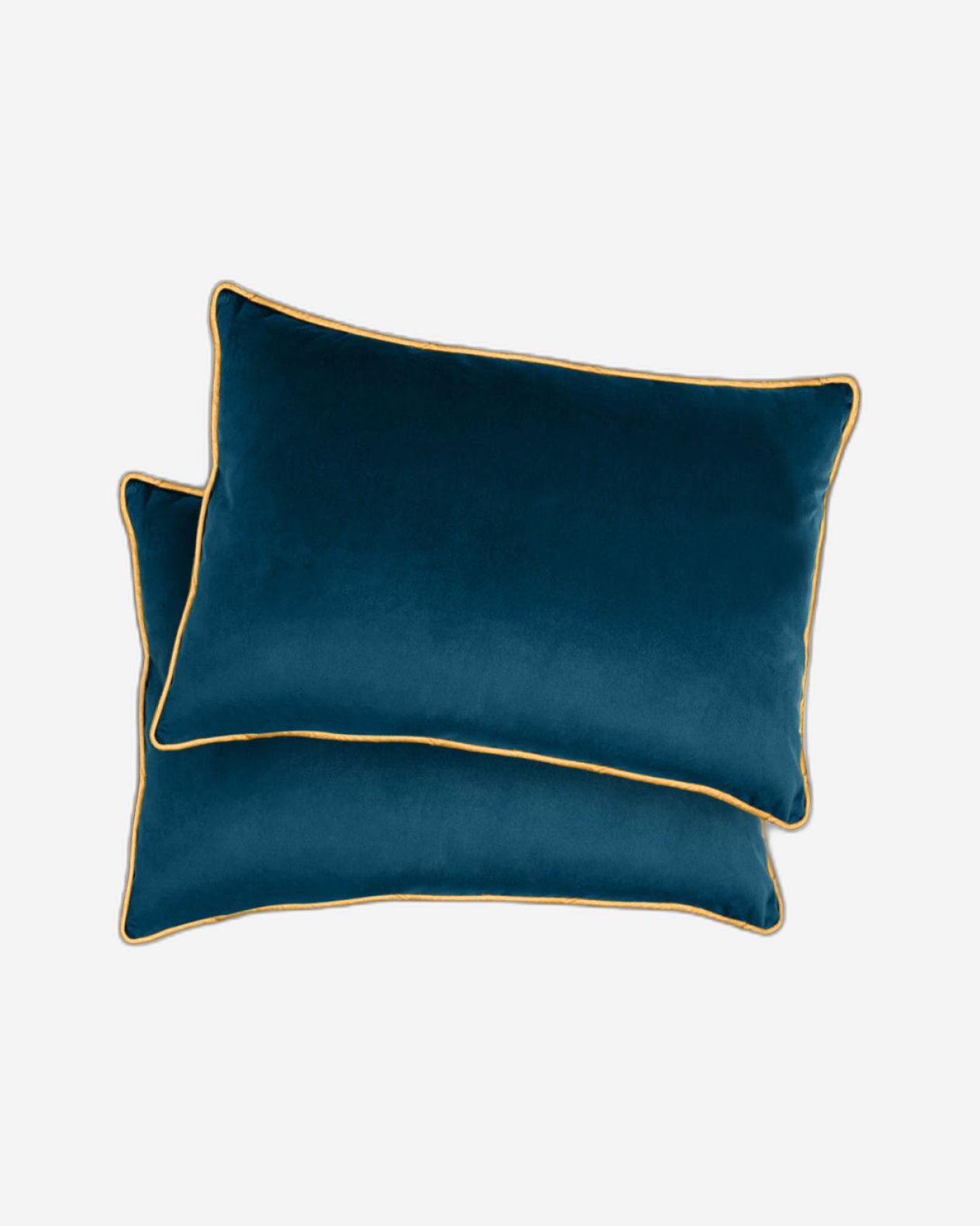 وسادة مخملية من القطن المنزلي مقاس 45 × 30 سم، عبوة من قطعتين