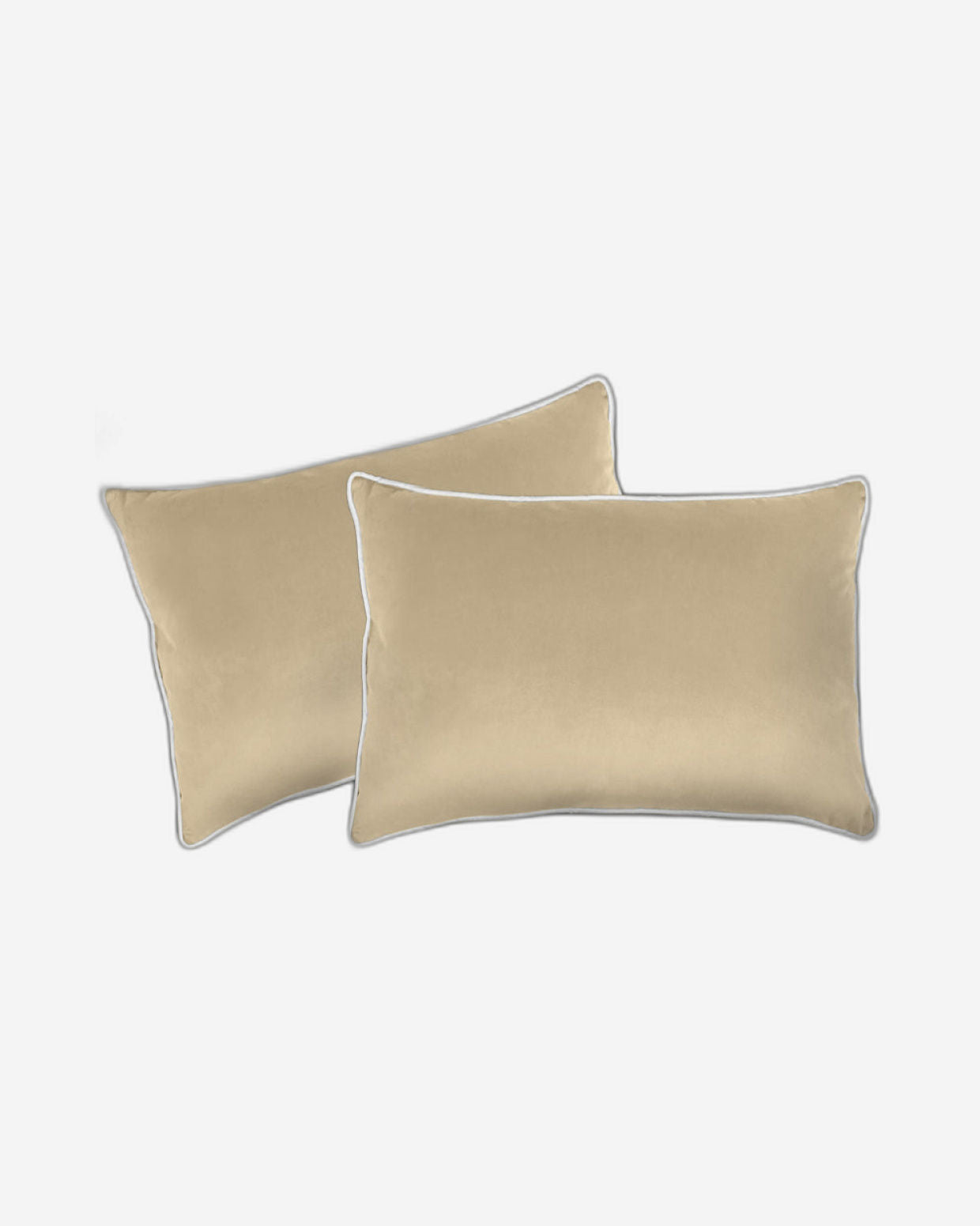 وسادة مخملية من القطن المنزلي مقاس 45 × 30 سم، عبوة من قطعتين