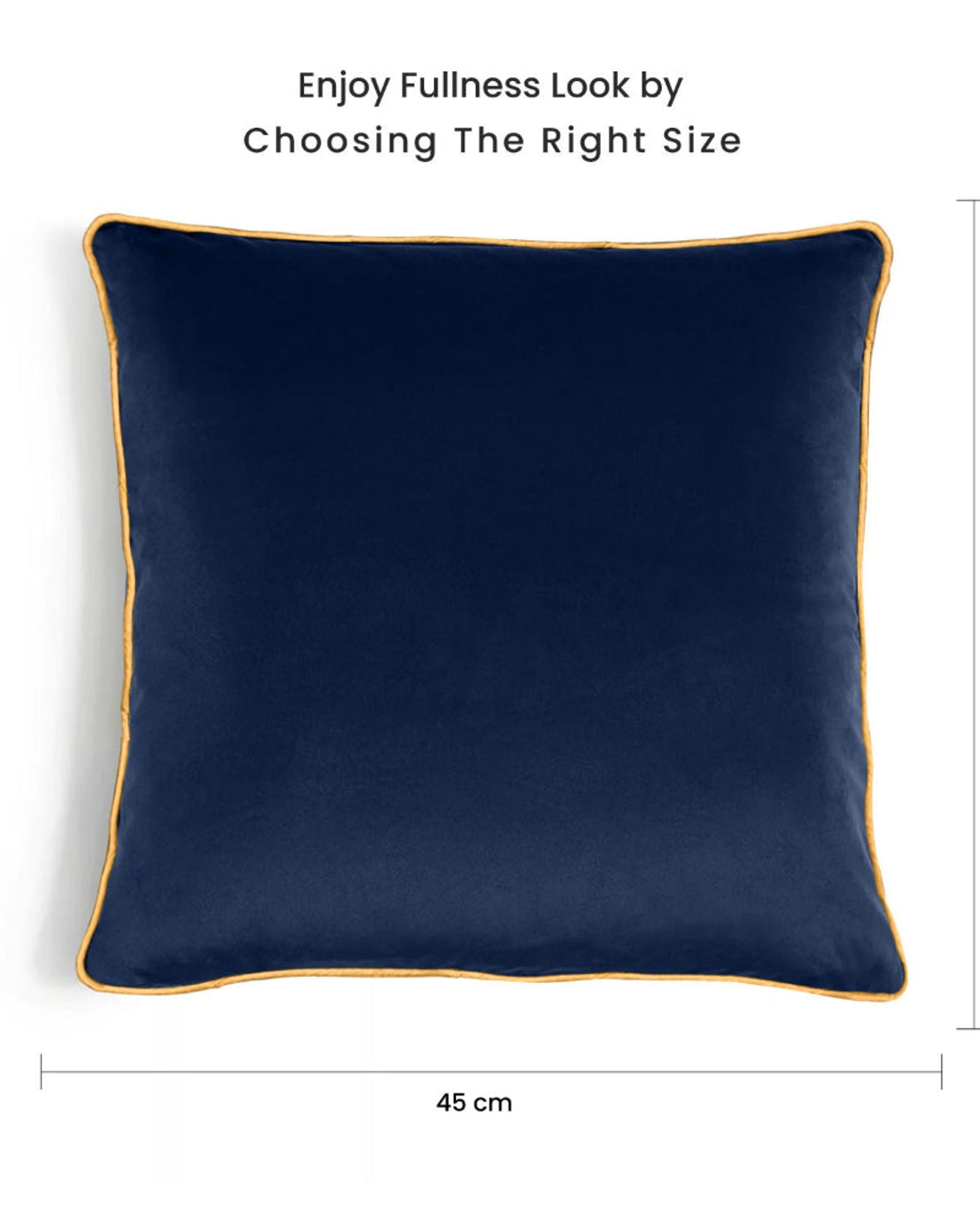 وسادة مخملية من القطن المنزلي مقاس 45 × 45 سم، عبوة من قطعتين