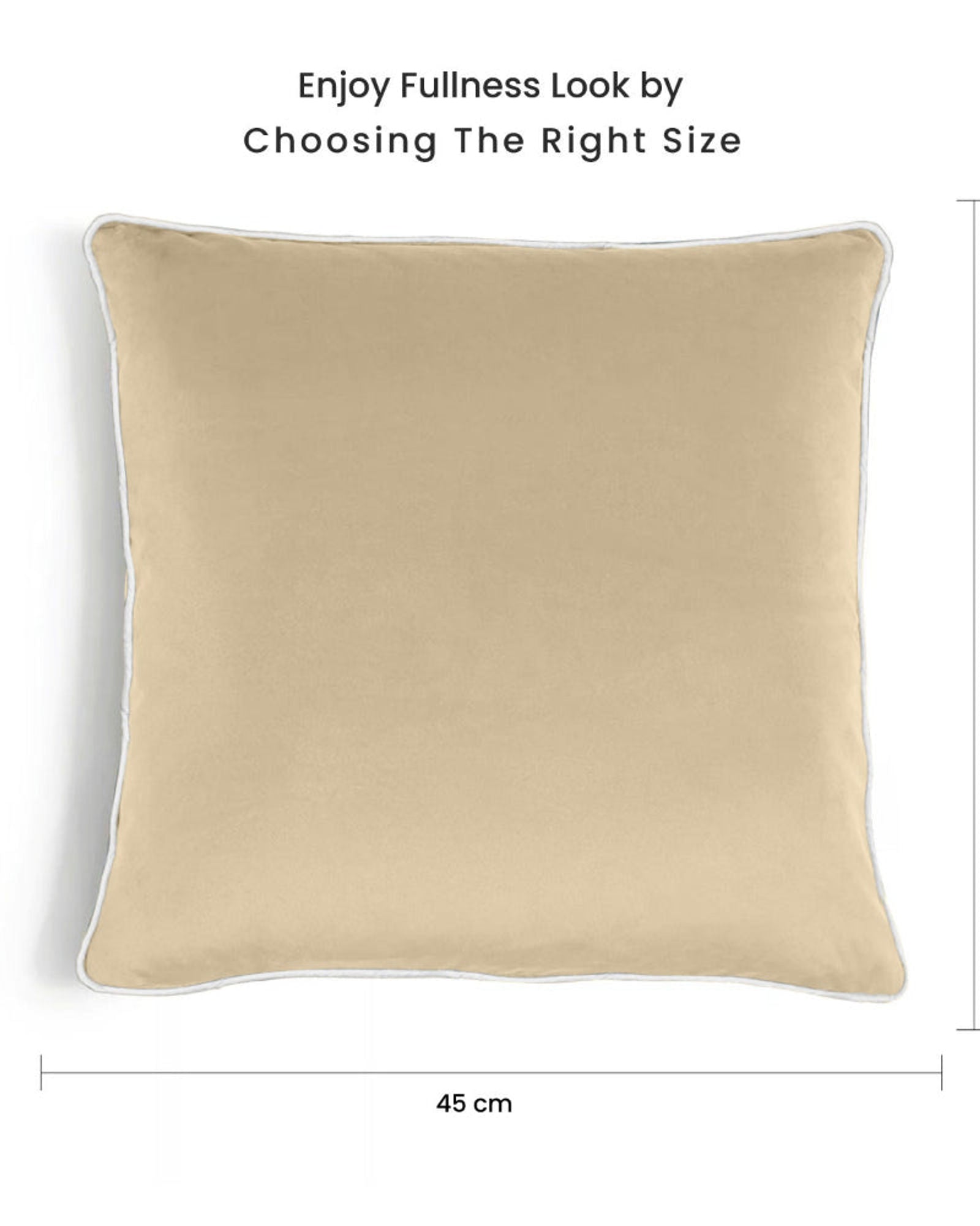 وسادة مخملية من القطن المنزلي مقاس 45 × 45 سم، عبوة من قطعتين