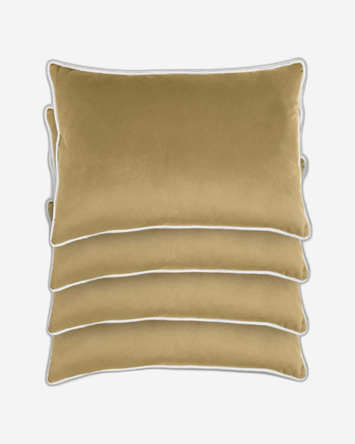 وسادة مخملية من القطن المنزلي مقاس 45 × 30 سم، عبوة من 4 قطع