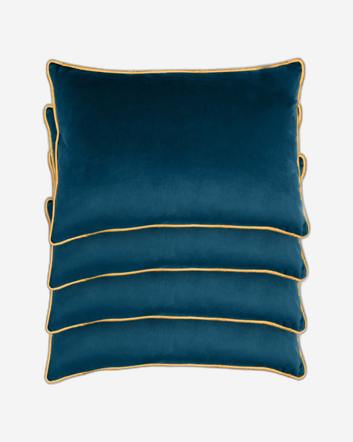 وسادة مخملية من القطن المنزلي مقاس 45 × 30 سم، عبوة من 4 قطع