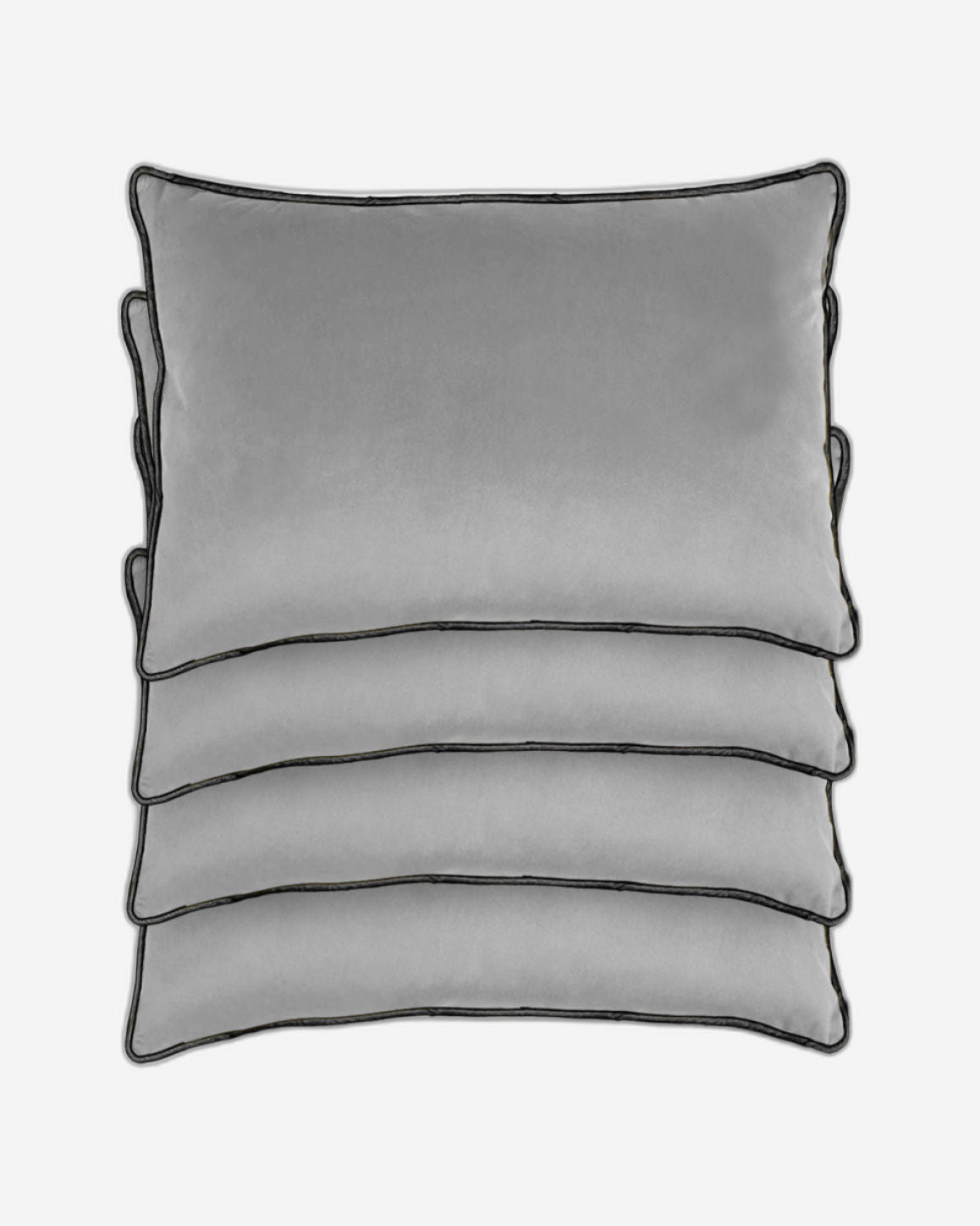 وسادة مخملية من القطن المنزلي مقاس 45 × 30 سم، عبوة من 4 قطع