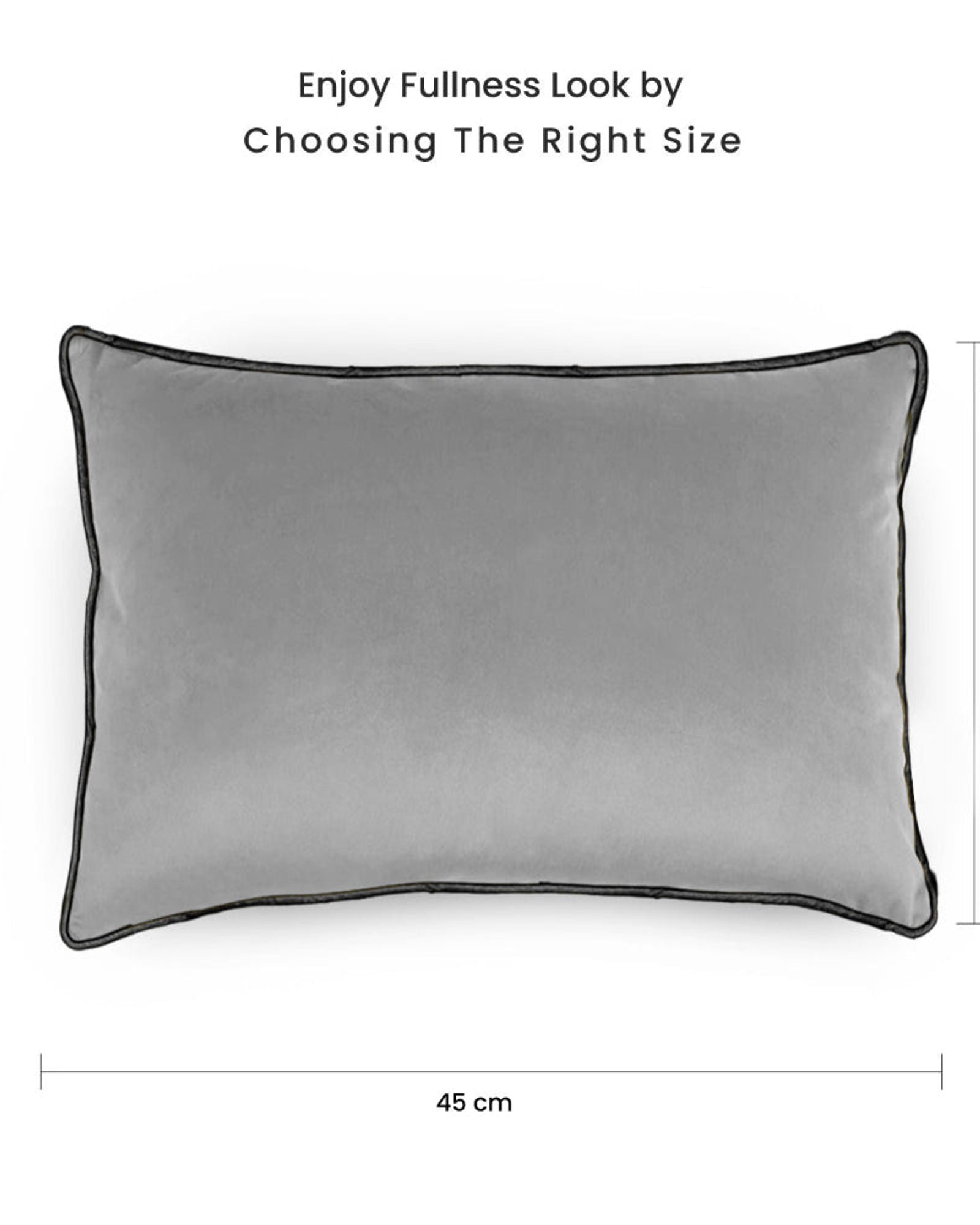 وسادة مخملية من القطن المنزلي مقاس 45 × 30 سم، عبوة من 4 قطع