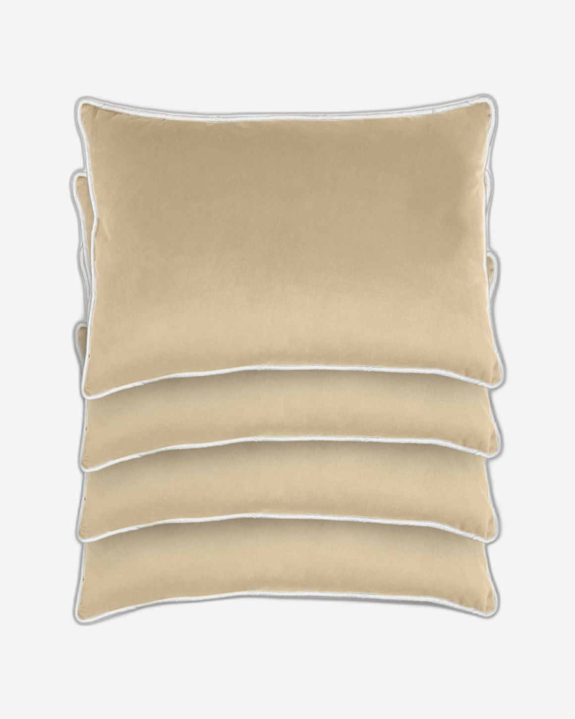 وسادة مخملية من القطن المنزلي مقاس 45 × 30 سم، عبوة من 4 قطع