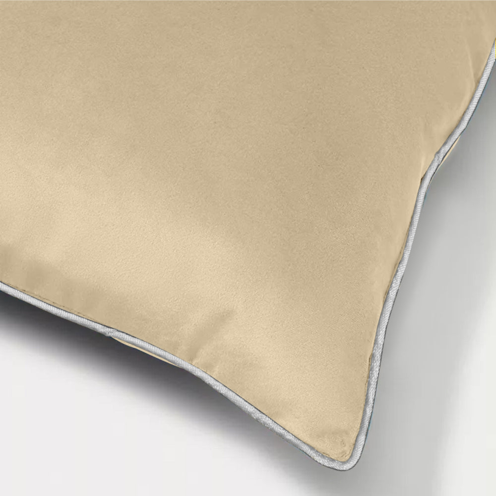 وسادة مخملية من القطن المنزلي مقاس 45 × 30 سم، عبوة من 4 قطع