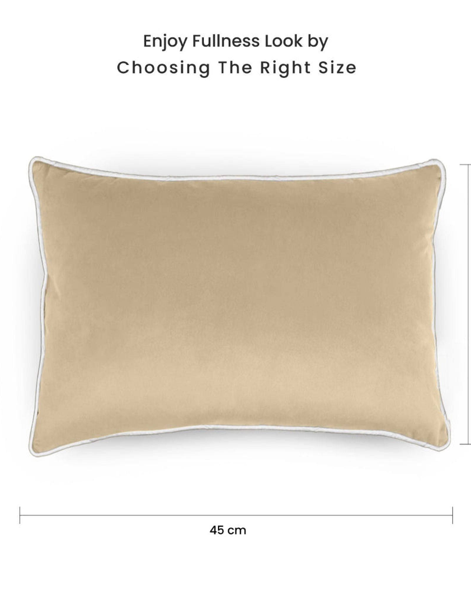 وسادة مخملية من القطن المنزلي مقاس 45 × 30 سم، عبوة من 4 قطع