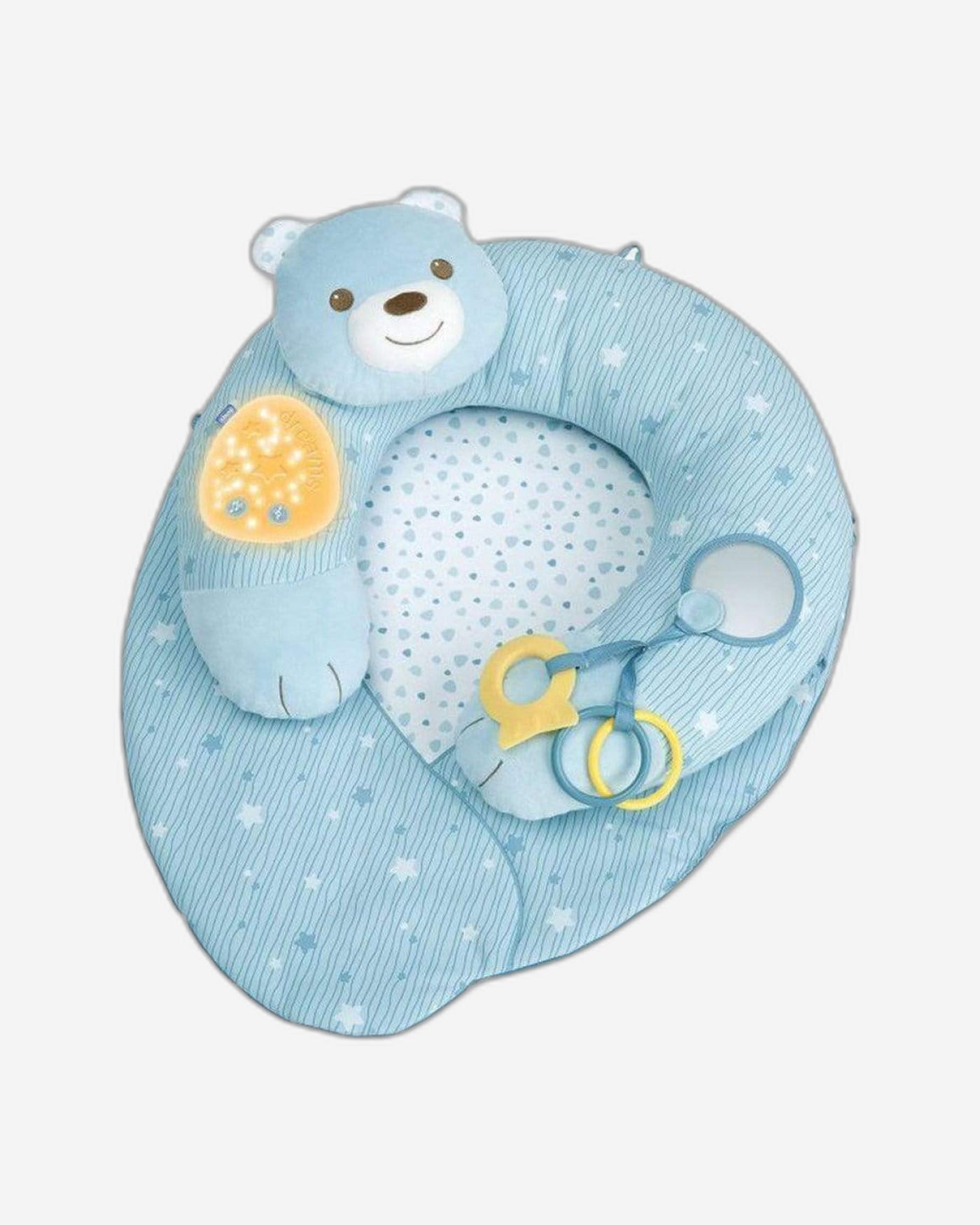 عشي الأول باللون الأزرق الفاتح