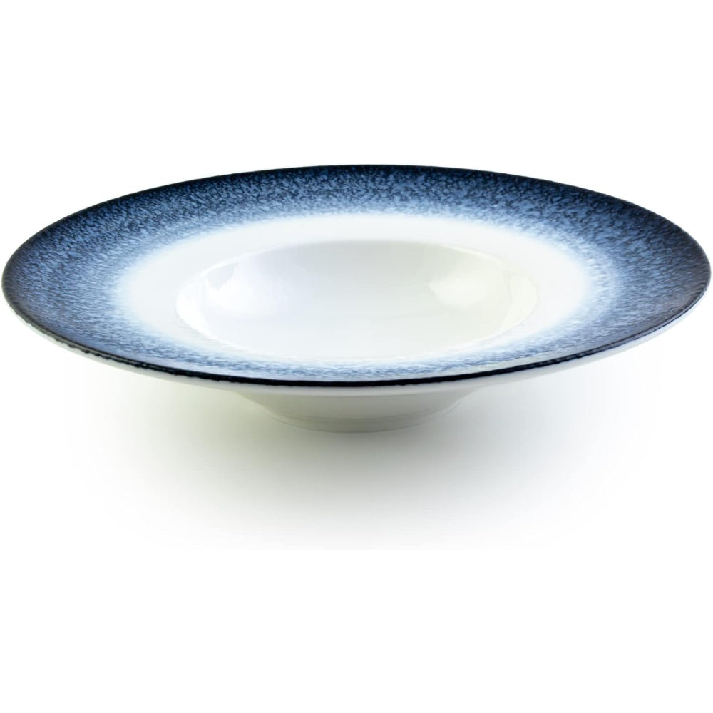 Shallow Reactive Scandi Soup Plate 24cm Blue