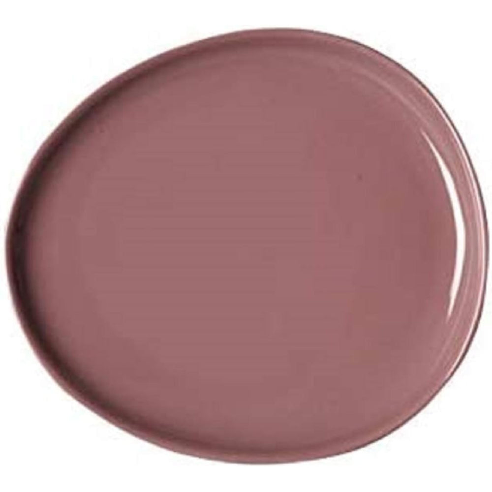 Shallow 27cm Porcelain Dinner Plate - Shiny Purple | Elegant & Durable Kitchen Tableware